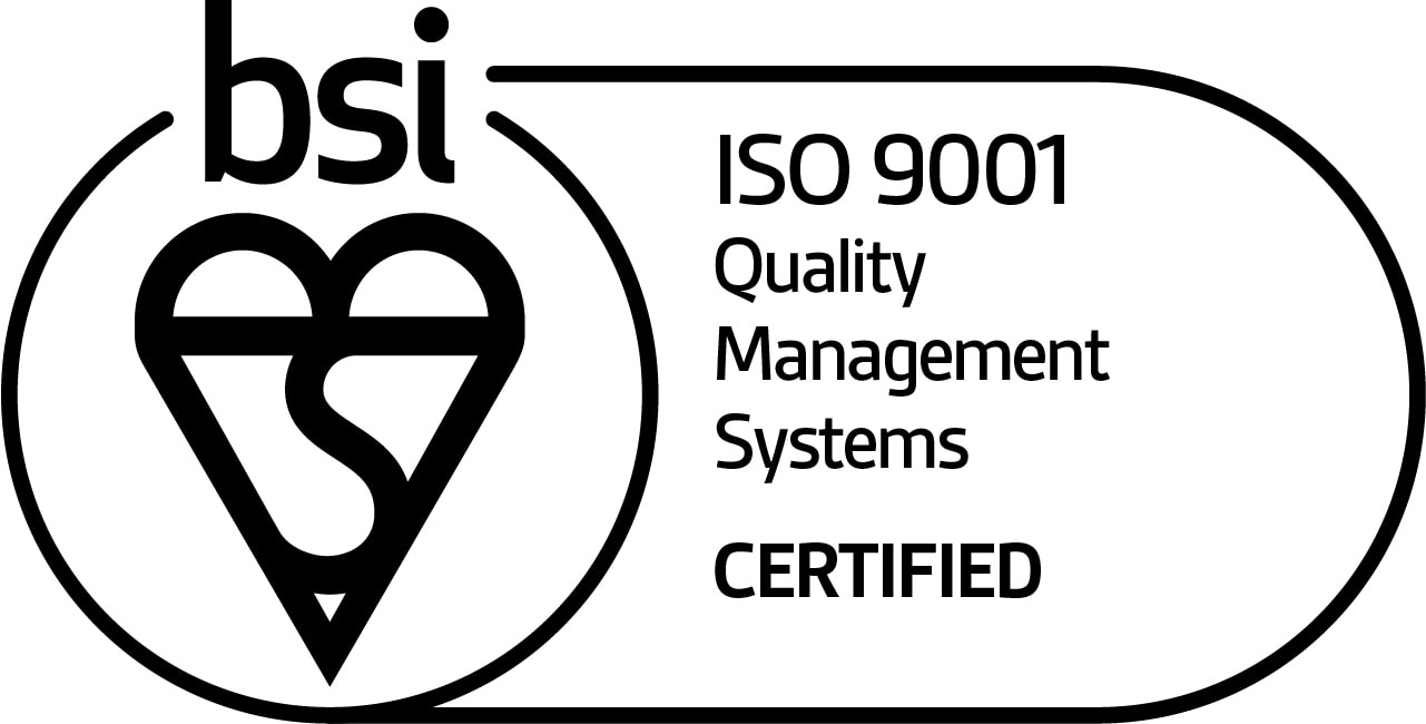 BSI ISO 9001 Quality Management Systems certified